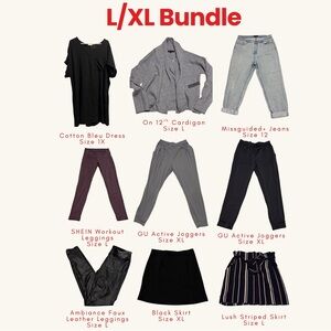 L/XL Clothing Bundle with Various Styles